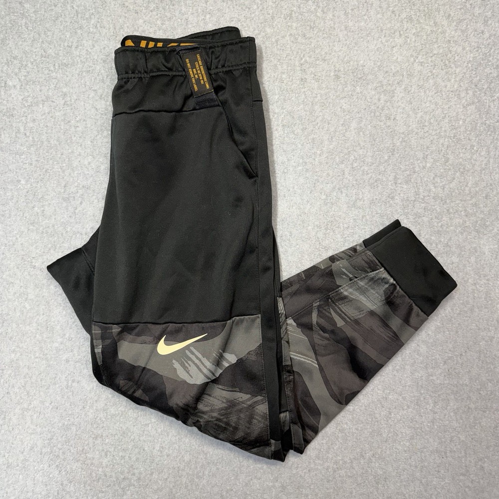 Nike Joggers Cascade Brushstroke Therma Fit Pants Mens Medium Camo Drawstring