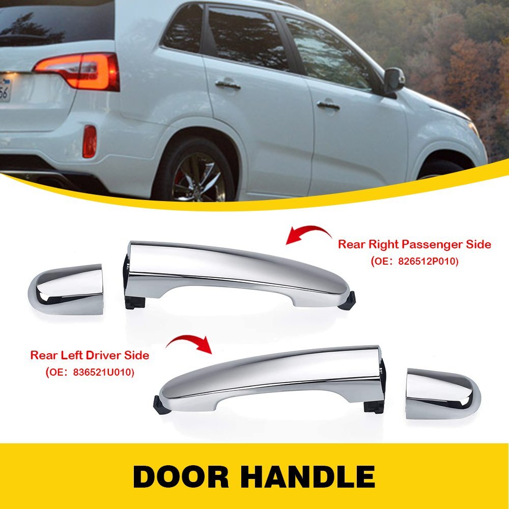 2011-2015 For Kia Sorento Right Rear Exterior Left Door Both Side Handle Durable