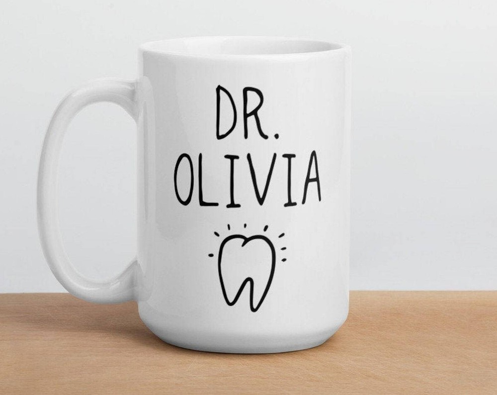 Personalized Dentist Mug Dentist Name Mug Graduation Gift Funny Dentist Gift Mug