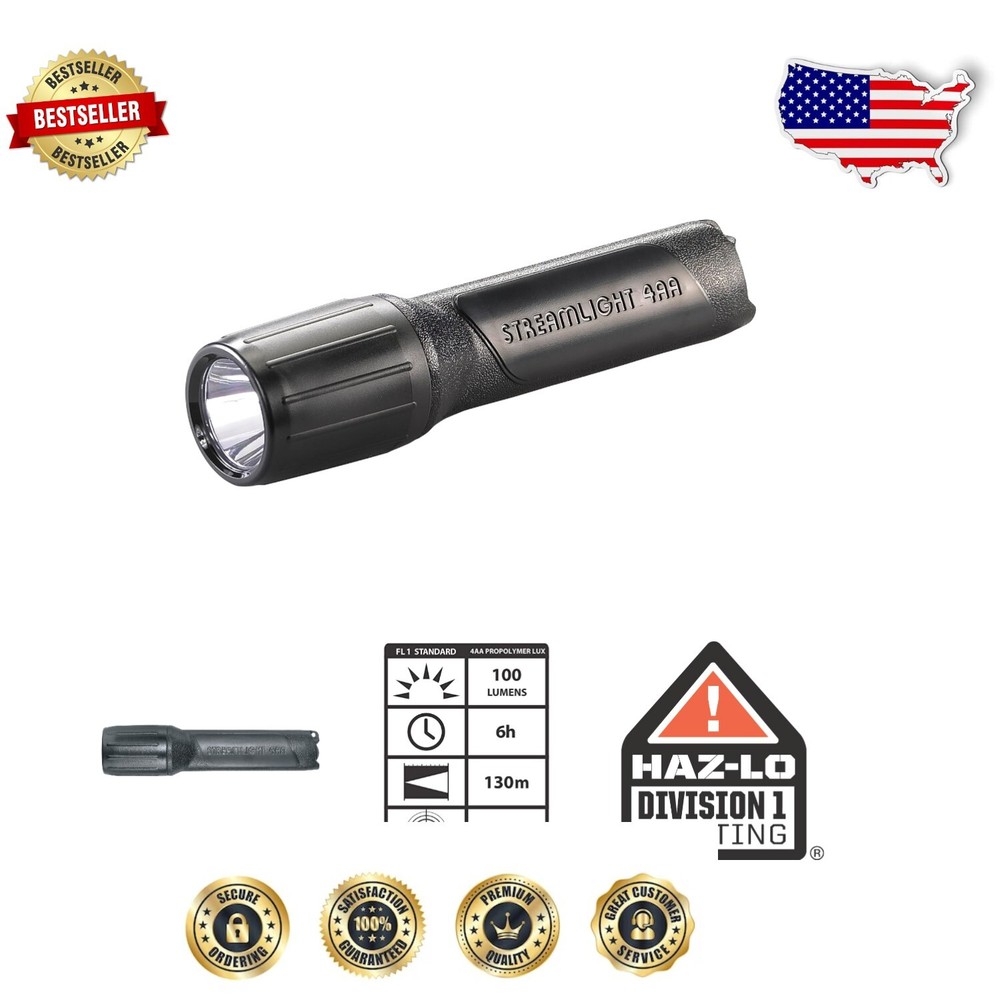 High Performance 100 Lumen Waterproof LED Flashlight - Impact Resistant Design