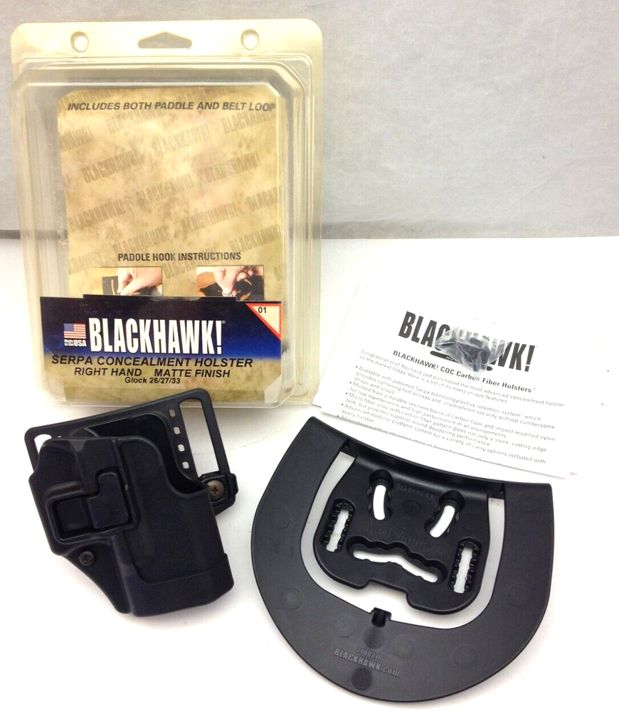 BlackHawk SERPA® CQC® CONCEALMENT HOLSTER MATTE FINISH – fits Glock 26/27/33