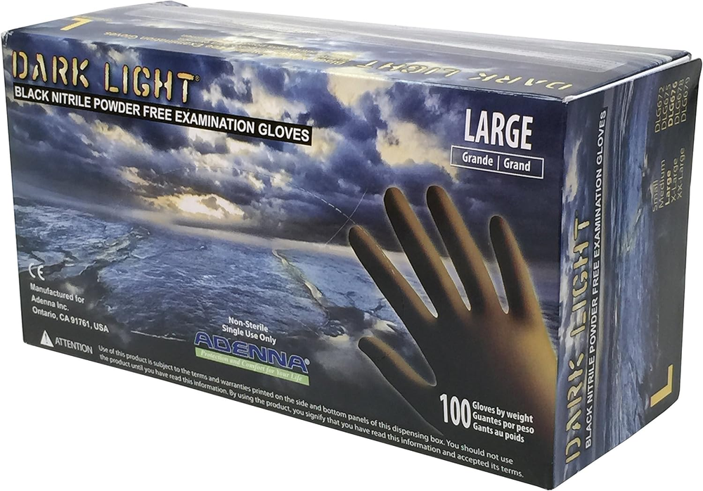 Heavy Duty 9 Mil Dark Light Disposable Nitrile Work Gloves