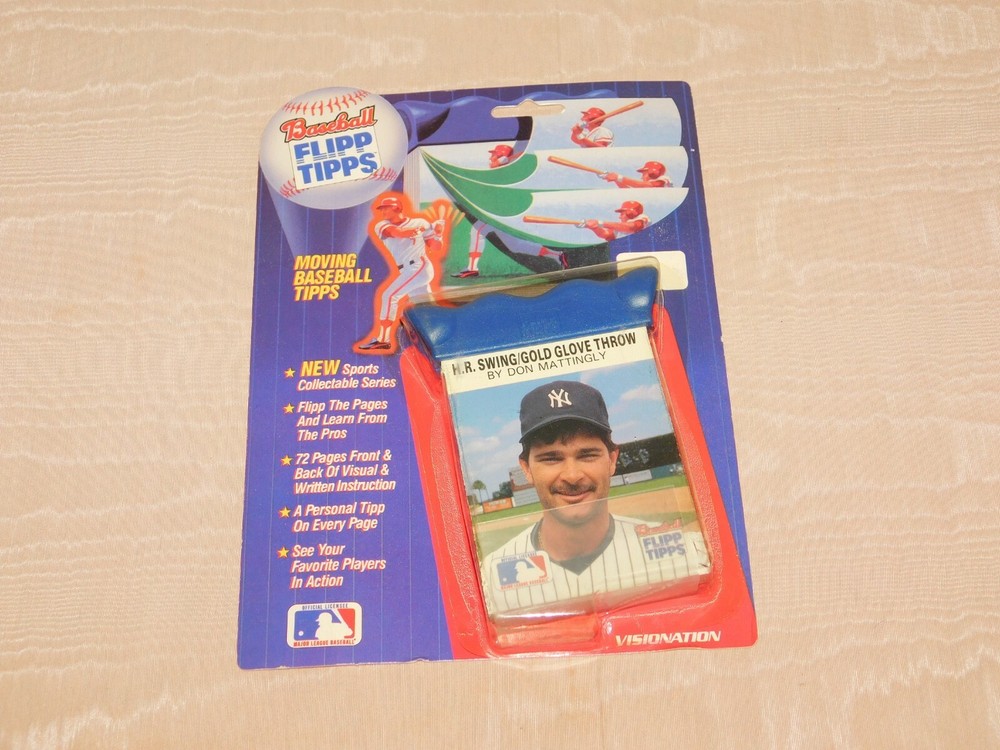 1989 New York Yankees Don Mattingly Vintage Baseball Souvenir Flip Tips  