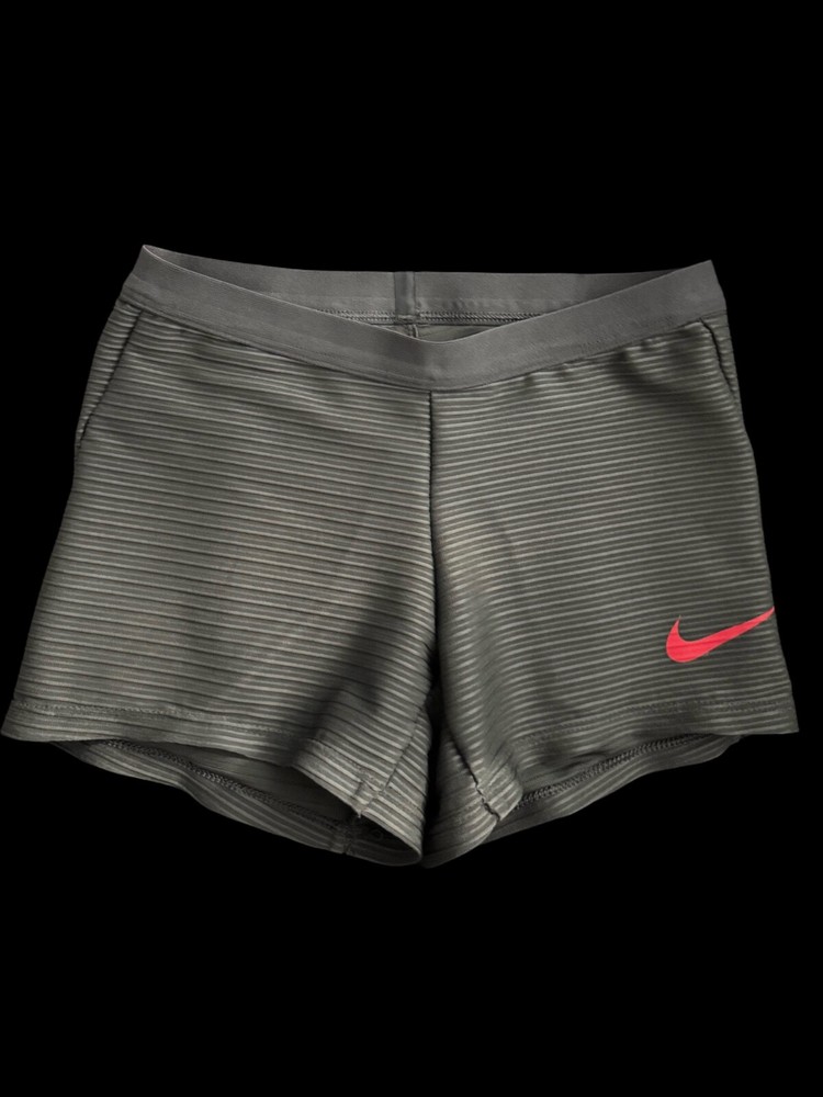 Nike Pro Elite XS Womens Running Shorts Gray Da2997-064 USA Made
