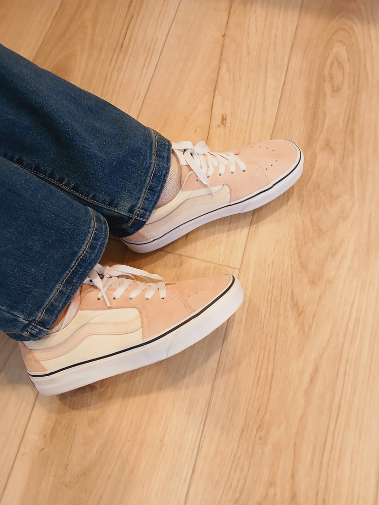 VANS Authentic Off The Wall Pink Size 8 Great Condition