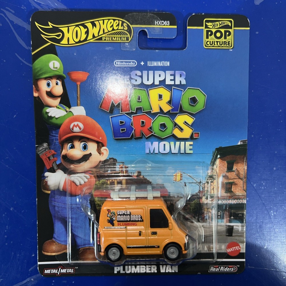 Hot Wheels Premium 2024 HW Pop Culture The Super Mario Bros. Movie Plumber Van