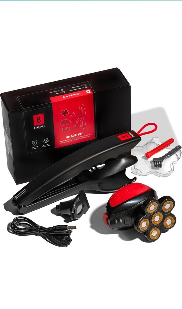 NEW Bakscape Men's Shave Kit BAK-KIT Bak Shaver | BAK Stick | Trimmer Head