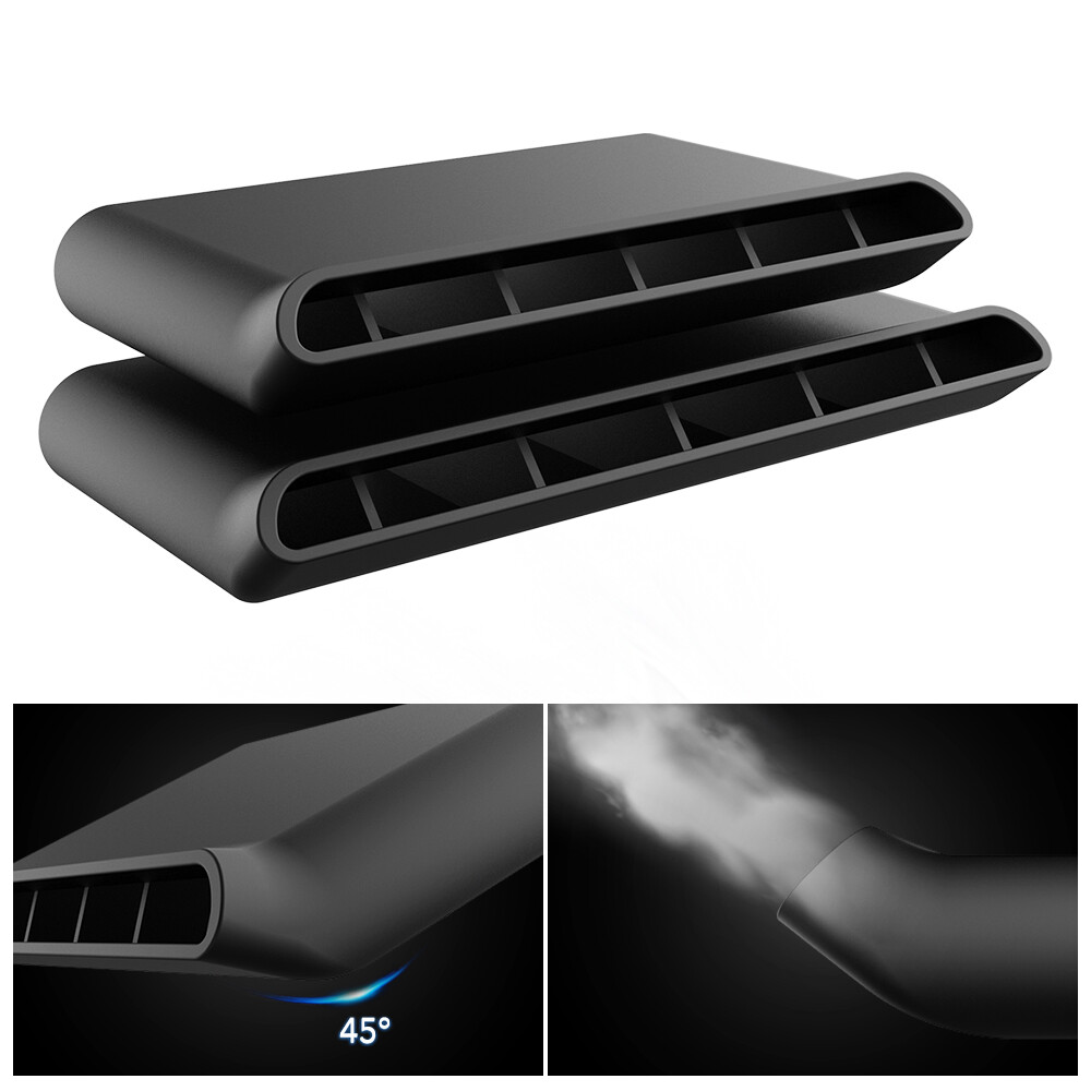 Fit For 2014 - 2019 Silverado and Sierra Rear Passenger Air Deflectors 2X