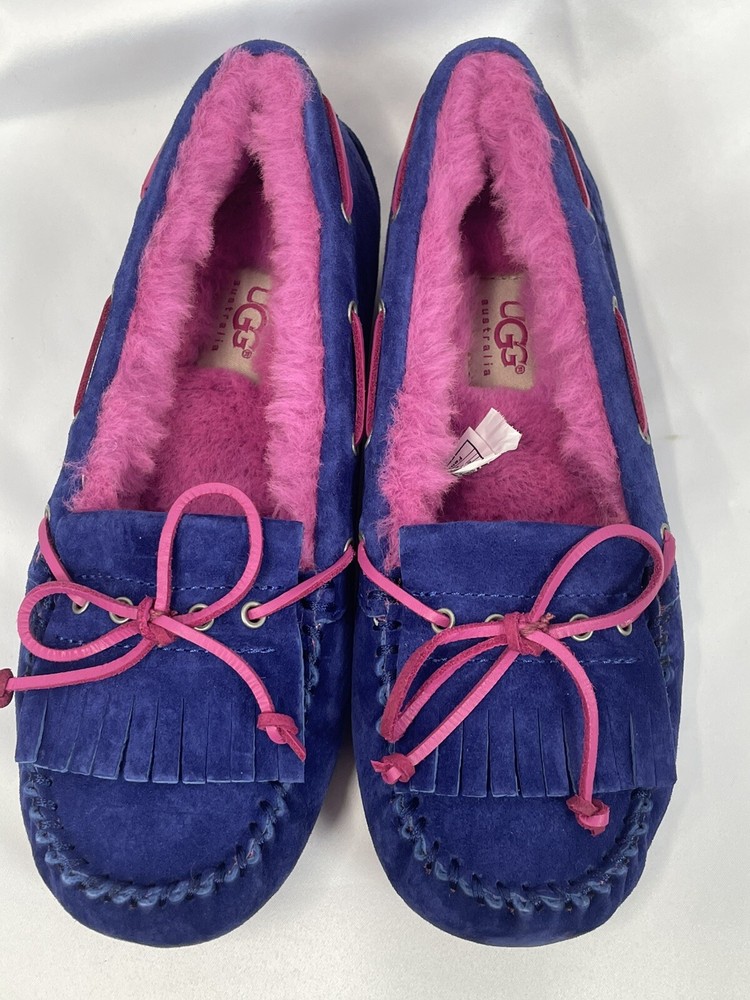 Clearance sale: UGG Australia slippers women shoes 100% Wool purple size 5-image