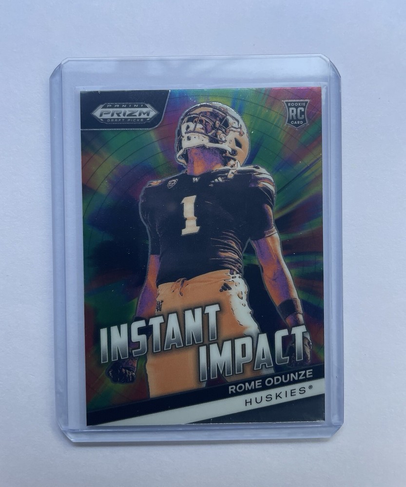 Rome Odunze 2024 Panini Prizm Draft Picks Instant Impact Rookie #II-RO Bears RC
