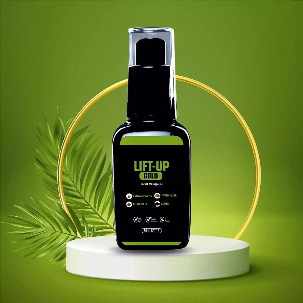 Herbal Lift-Up Gold (Massage Oil) | Massage Oil for Men 50Ml free shipping