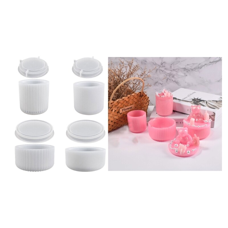 Reusable Silicone Mold with Cover Holder Mould for Making Tool