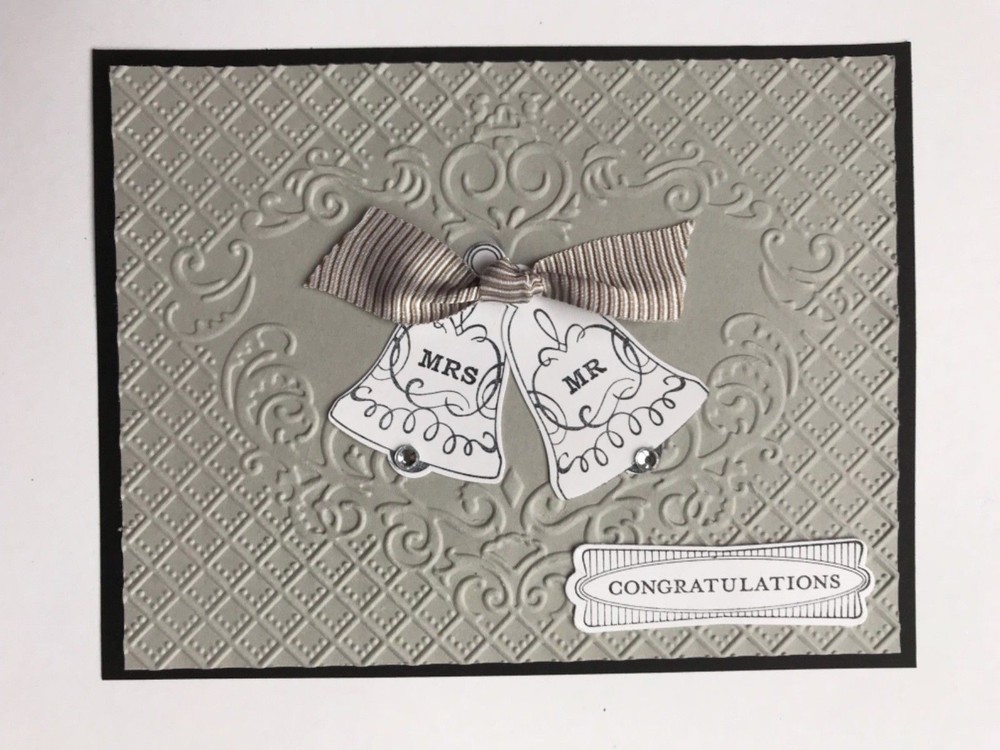Seasonal bells wedding anniversary card kit of 6 made w/ Stampin' Up!-image