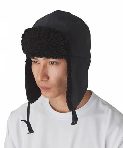 [Snow Peak] Winter Hat Flight Cap BlackNEW