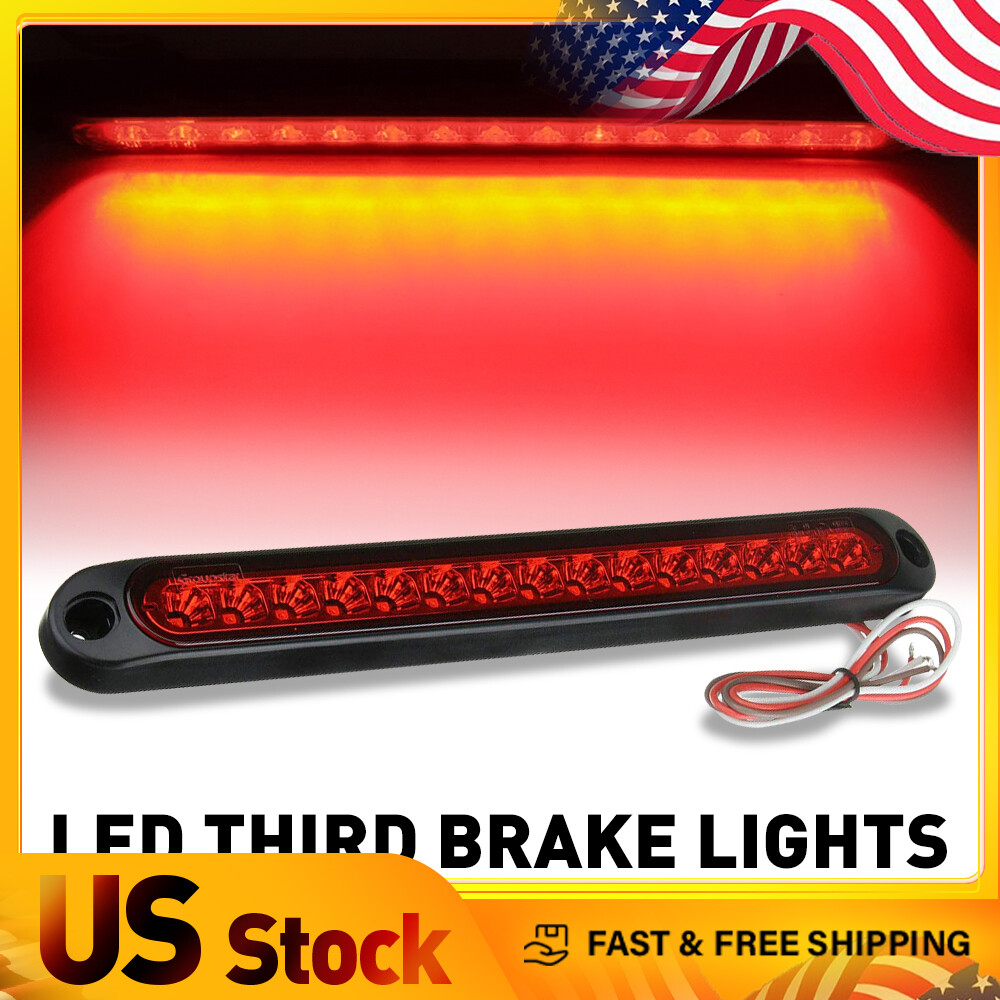 Universal LED Trunk 3RD Brake Light Red Lamp Fit Lens for Truck SUV Jeep RV Y