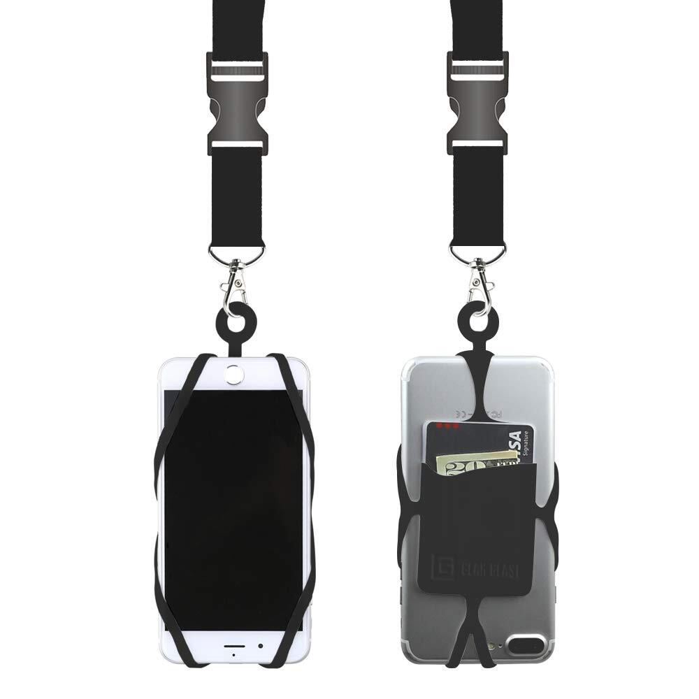 Cell Phone Lanyard - Mobile Phone Lanyard with Case Holder, Card Pocket, Soft...