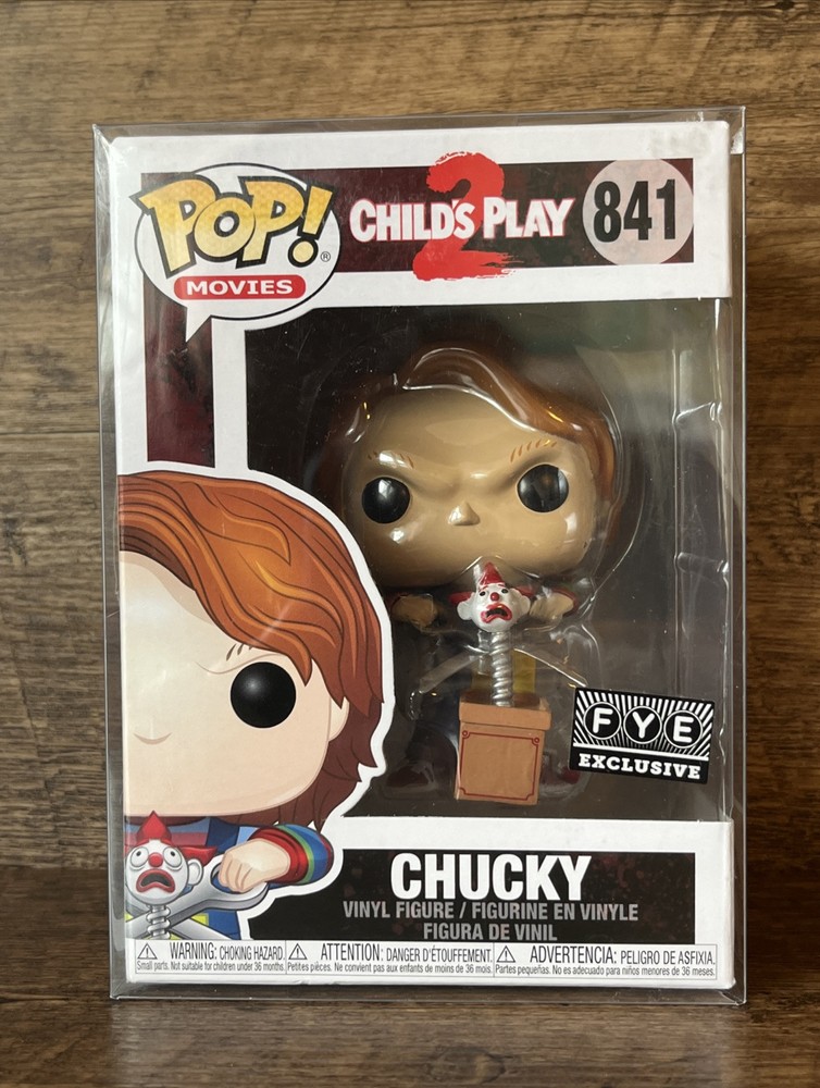 Funko Pop Childs Play 2 CHUCKY #841 With Protector FYE Exclusive Ships Fast