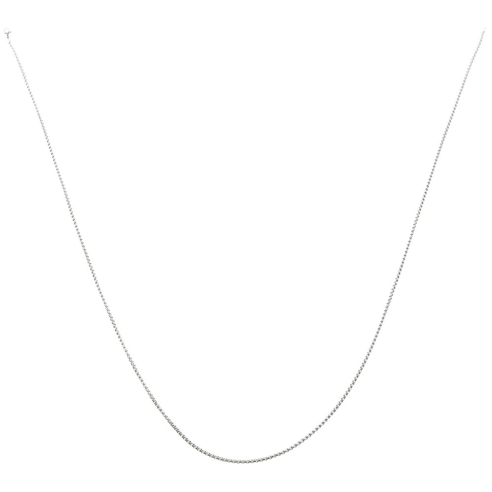 Men's Jewelry Chain-Stainless steel curb chain necklace silver width 3.5 mm3301