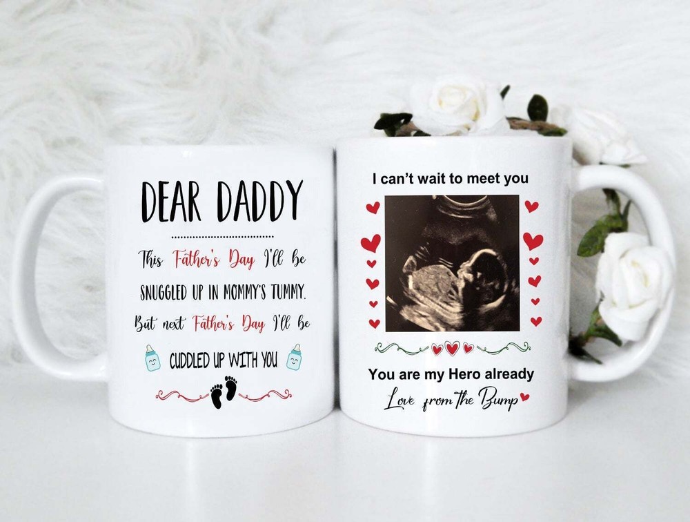 Personalized Father's Day Gift I'll Be Snuggled In Mummy Tummy But Next Father's