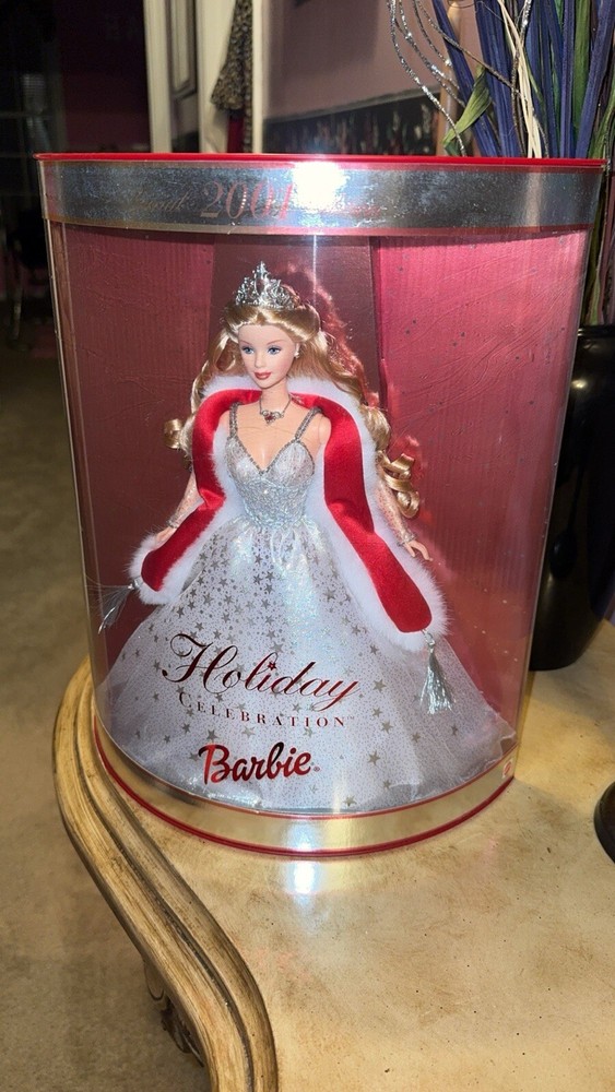 Mattel Holiday Celebration Barbie Fashion Doll 2001 Blonde Hair Vintage