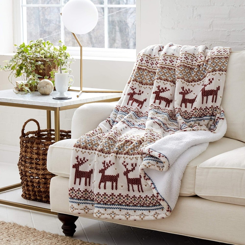 Heavyweight Cozy Heated Throw Blanket - Wi-Fi & Alexa Compatible - 60