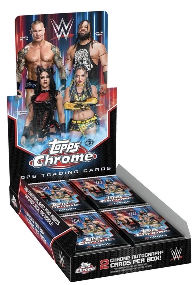2026 Topps Chrome WWE Hobby Box Presale Confirmed Order