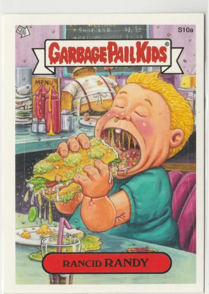 Rancid Randy GPK 2004 Series 3 Scratch n Stink S10a Garbage Pail Kids