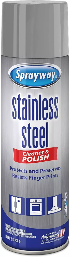 Sprayway Stainless Steel Cleaner and Polish 15 ounce (NEW)