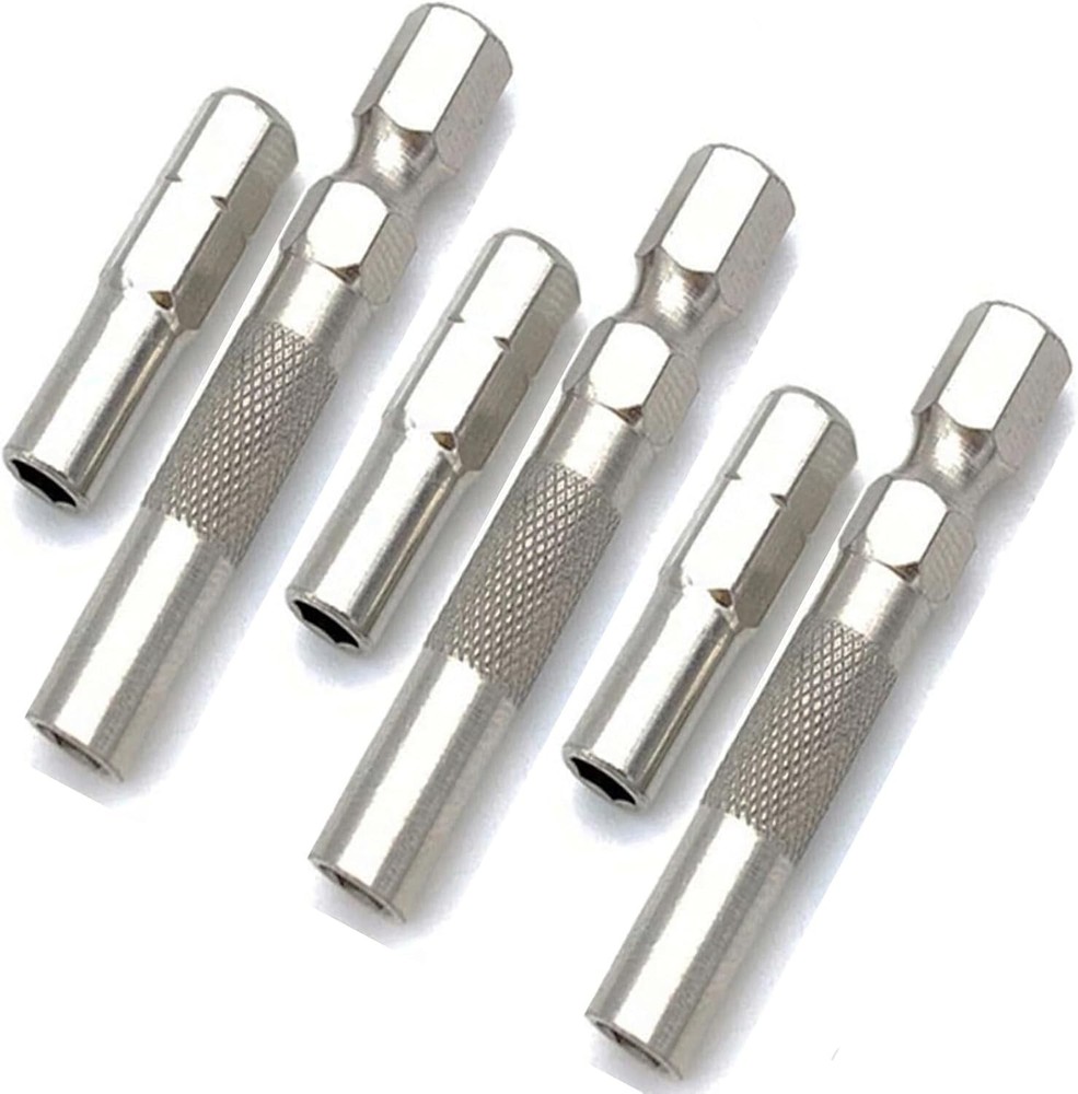 1/4 to 4mm Hex Bit Adapter with Magnetic 6.35mm Shank