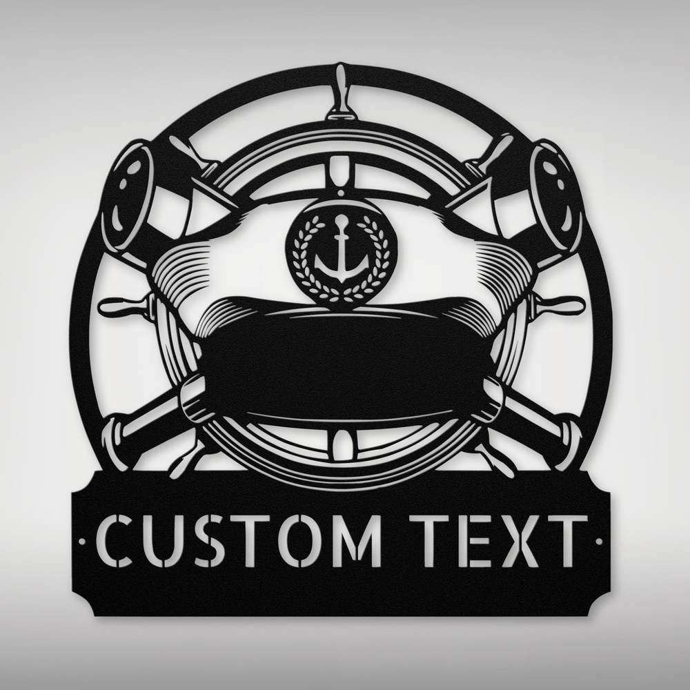 Custom Sailor Metal Wall Art Signs Personalized Sailing Home Decor Sign Gifts