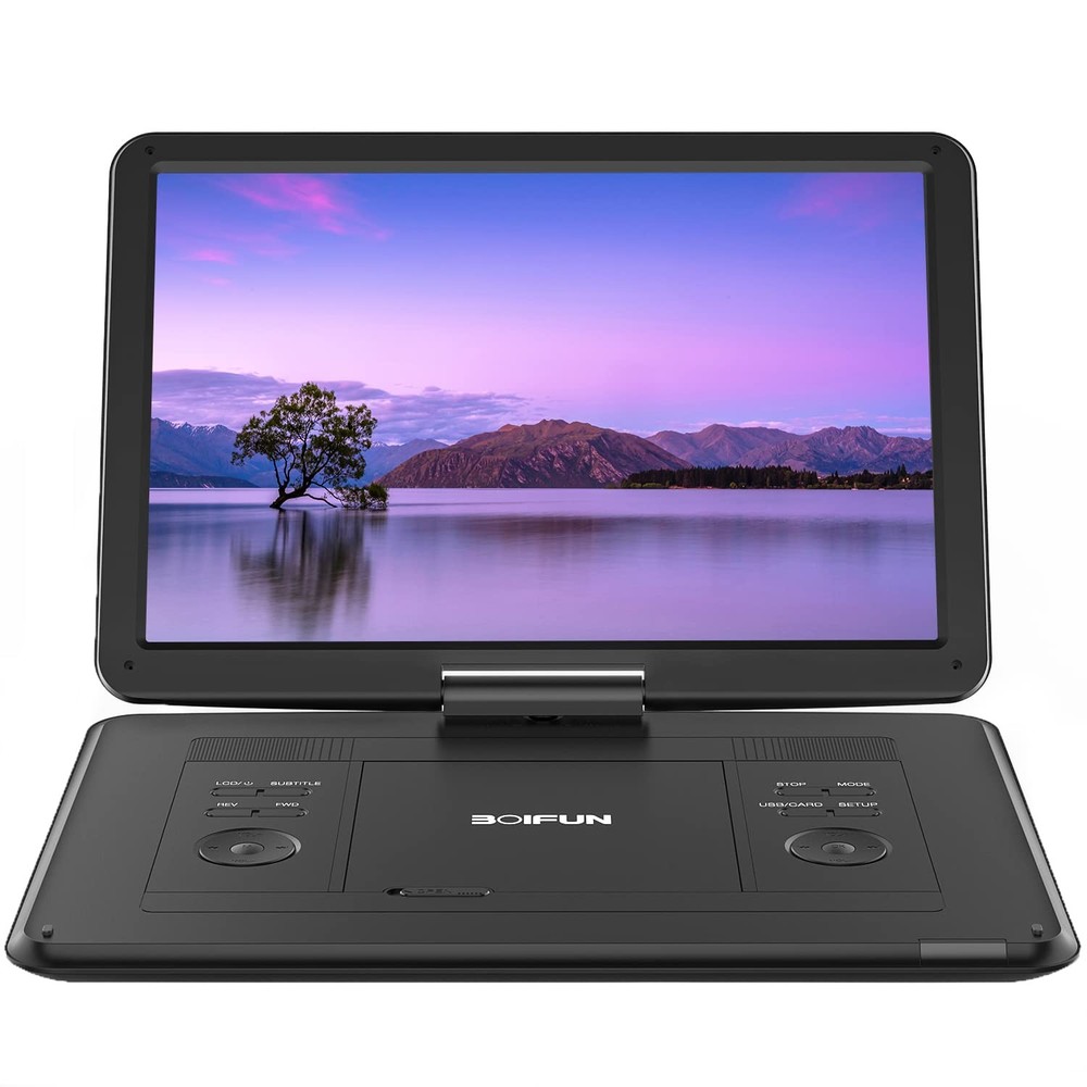 17.5 Inch Portable DVD Player with 15.6 HD Screen and 6-Hour Battery