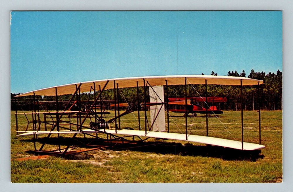 Wright 1903 Flyer Reproduction Aircraft Vintage Souvenir Postcard