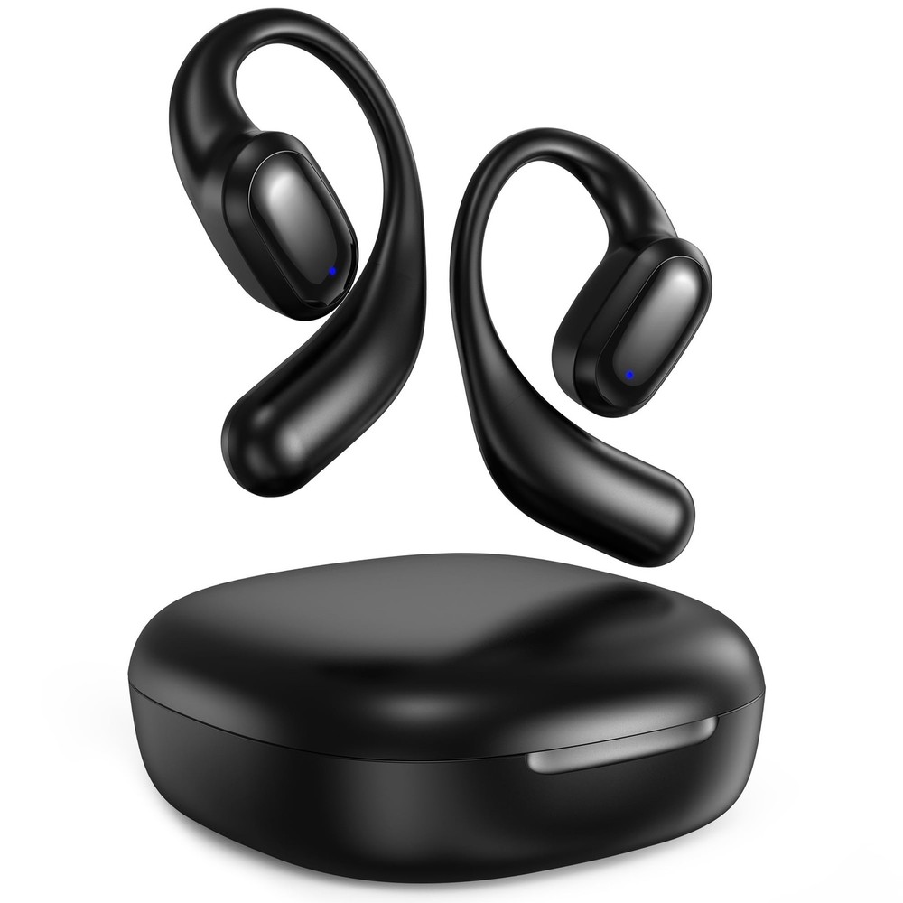 Open Ear Bluetooth 5.3 Wireless Earbuds with Earhooks 60 Hour Playtime