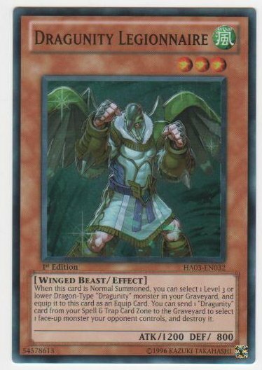 Dragunity Legionnaire HA03 Super Rare 1st Edition x3 Near Mint