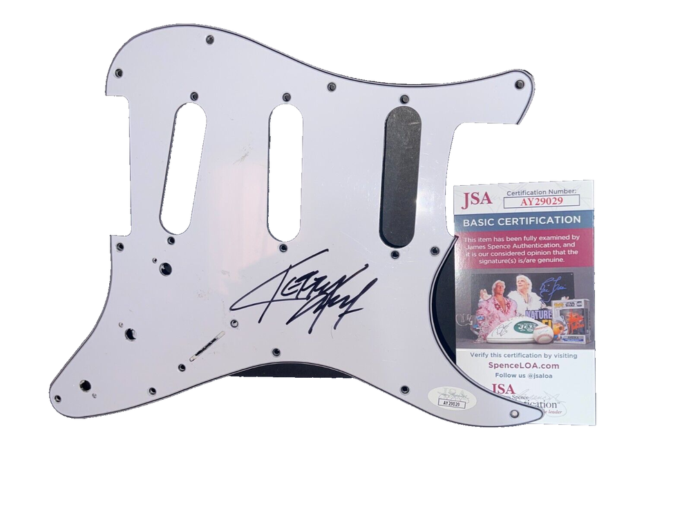 Kerry King Slayer Signed Guitar Pickguard with JSA Video Authentication