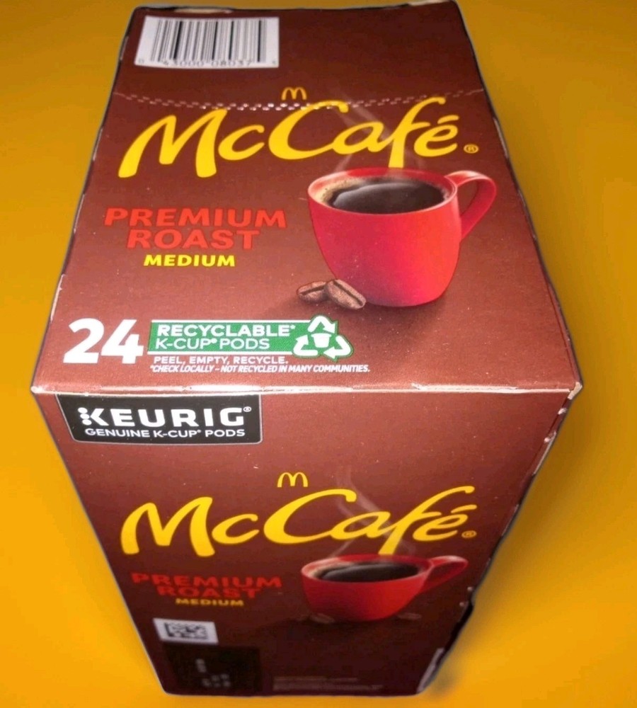 McDonald's McCafe Premium Medium Roast Coffee 24 Keurig K Cup Expires 09/08/2026