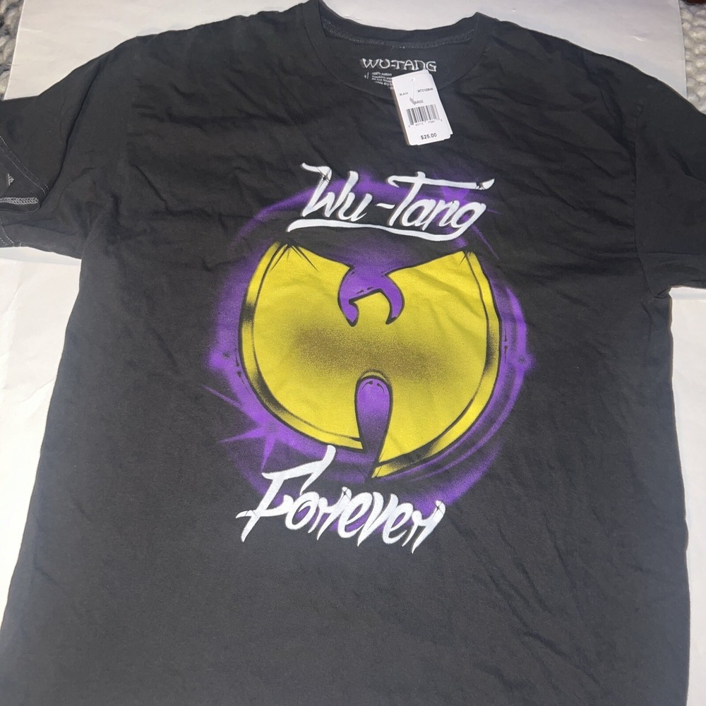 NWT Wu-Tang Forever Grey Mens T-Shirt Size L Featuring Method Man Ghostface Raekwon GZA