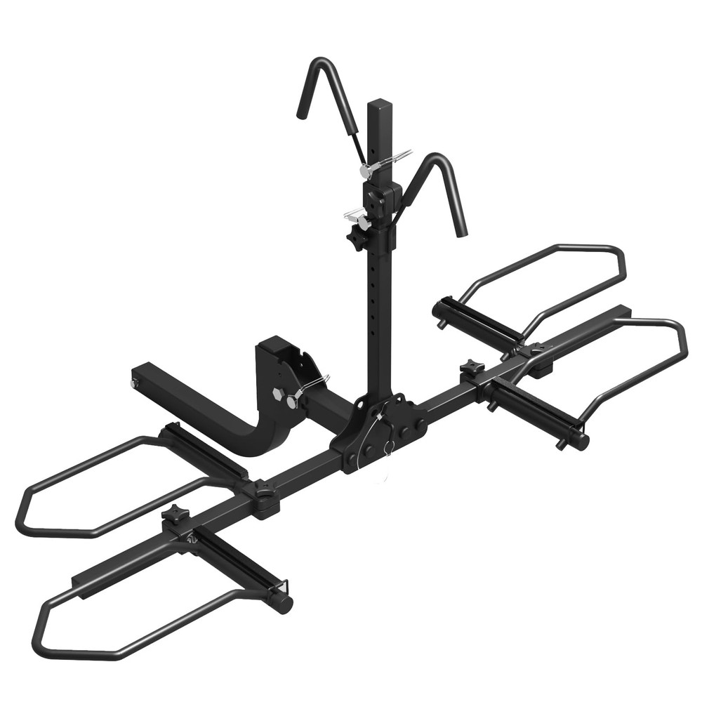 2-Bike Tow Hitch Rack – 180 lb Capacity for Bikes, eBikes & Fat Tires