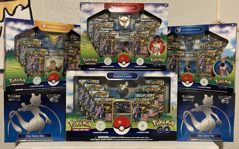 Pokémon TCG Pokemon Go Etb Radiant Eevee Team Instinct Mystic Valor New