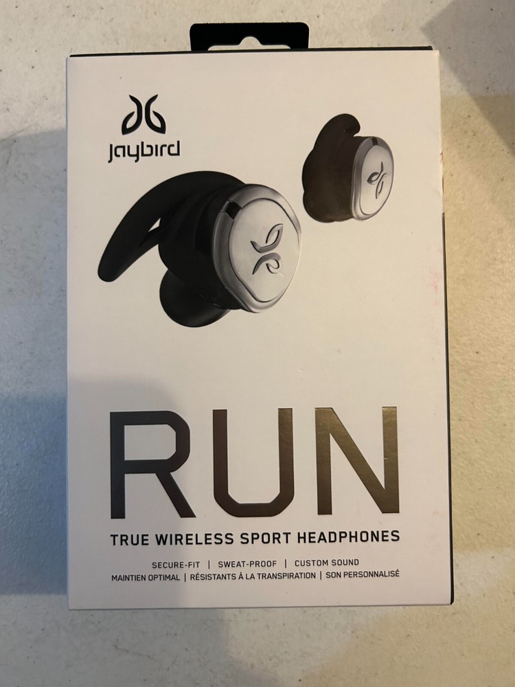 Jaybird - RUN True Wireless In-Ear Headphones - White/Black