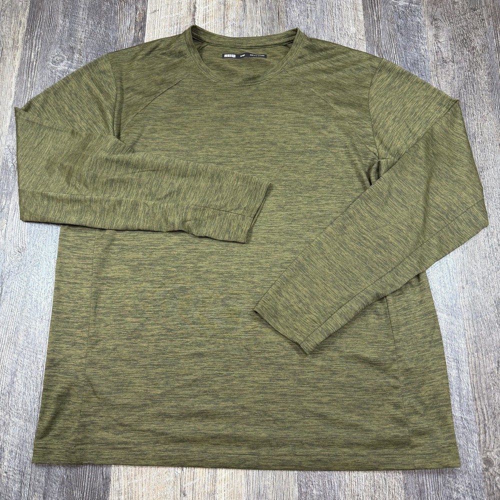 REI Co-op Long Sleeve Base Layer Shirt Men’s Large Green Lightweight Activewear