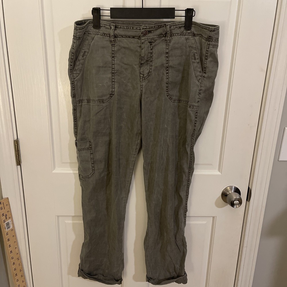 Anthropology  Level 99 Pants Size 32 Women’s Cuffed And Button On Leg Inseam