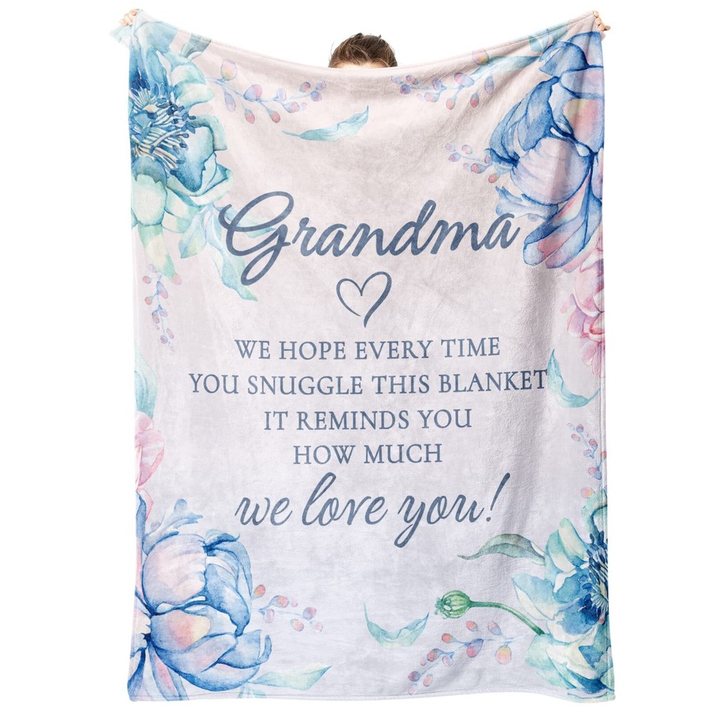 Grandma Gifts Blanket Grandma Birthday Gifts Gifts for Grandma from Grandkids...