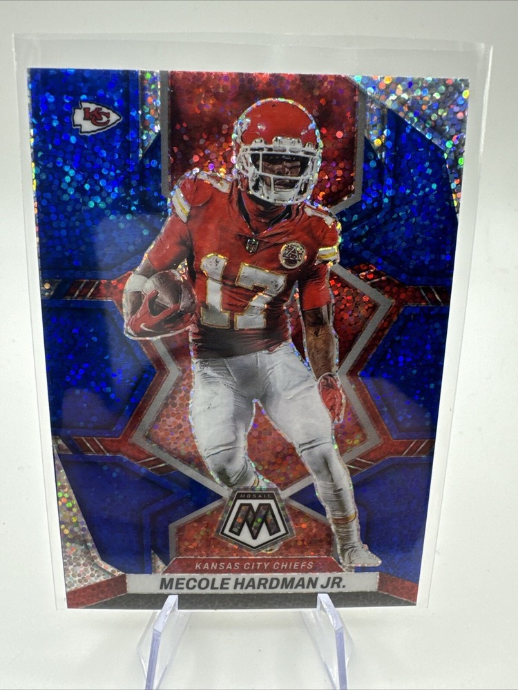 2022 Mosaic Mecole Hardman Jr Blue Sparkle Prizm Chiefs #98 SSP