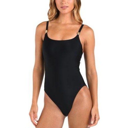 L'AGENCE Remi Solid Basic Lingerie One Piece Swimsuit Women XL Black $225 NWT