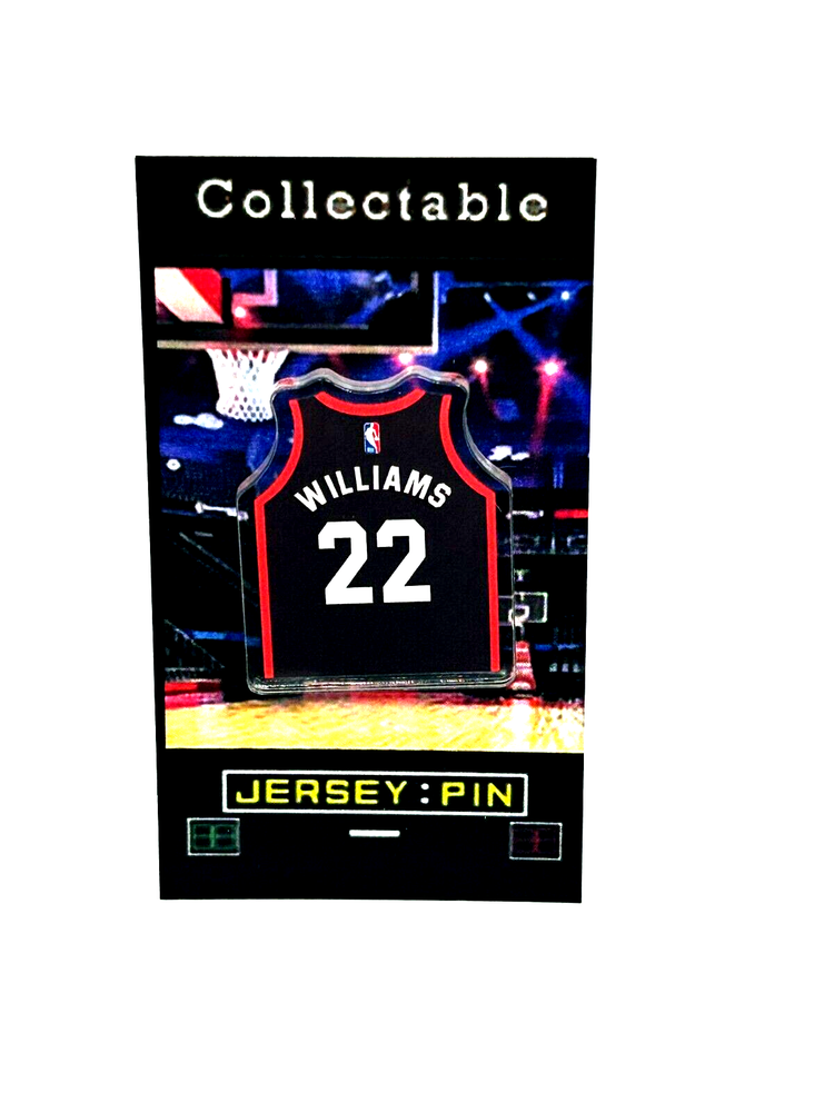 Vintage Chicago Bulls Jay Williams Jersey Lapel Pin – Retro Collectible with Free Shipping