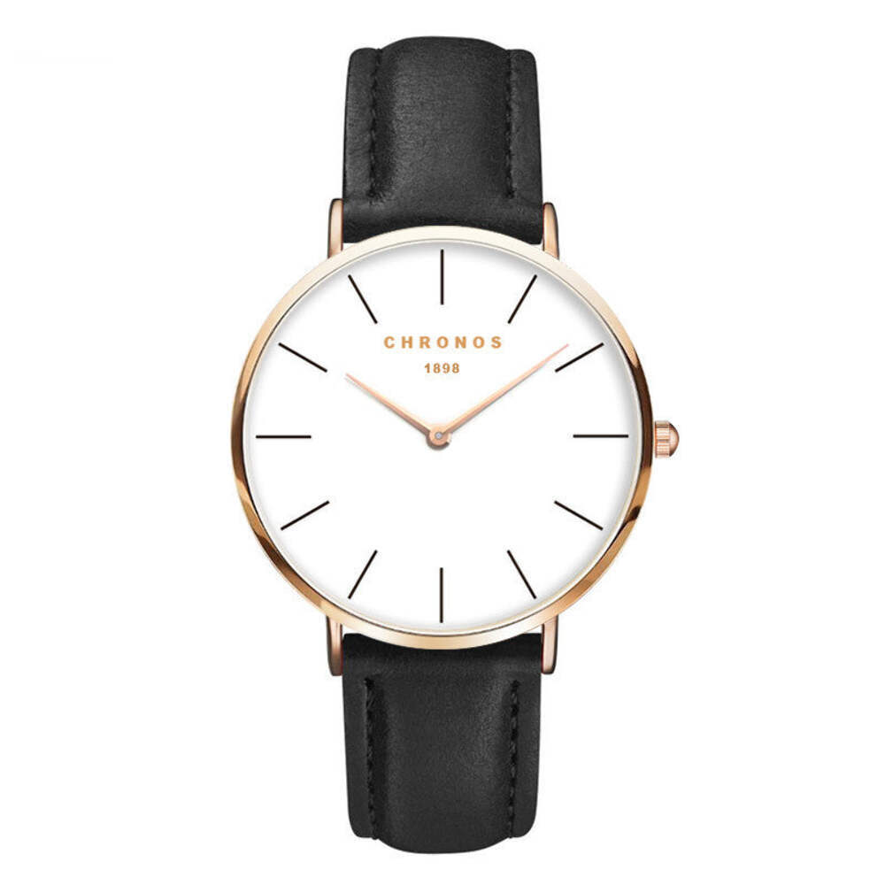 Casual Quartz Watch with 40mm Dial and 20mm Strap - Stylish Electroplated Design