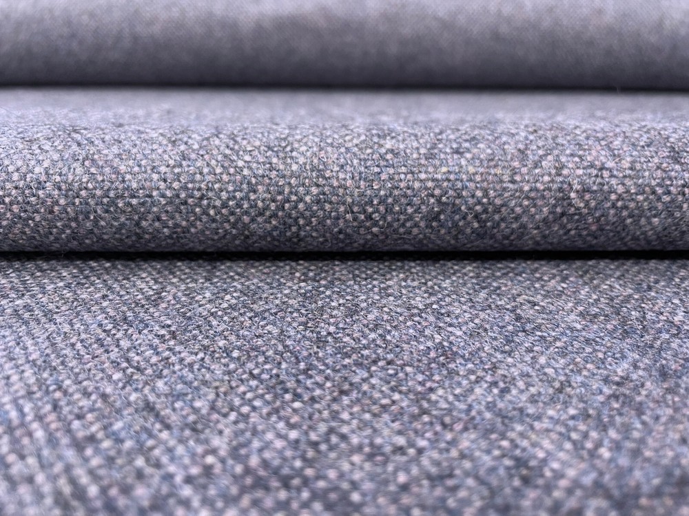 2.25 yds Maharam Beck Filigree Blue & Lilac Woven Wool Upholstery Fabric