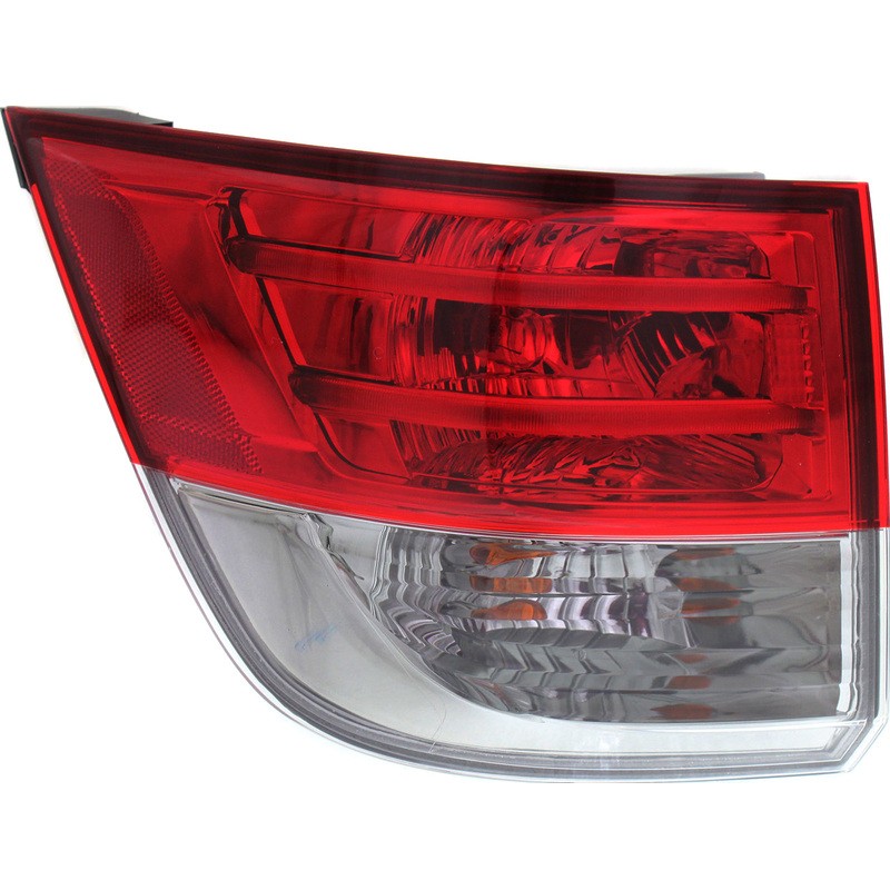 Tail Light Clear & Red Lens Driver Side Outer LED For 2014-2017 Honda Odyssey