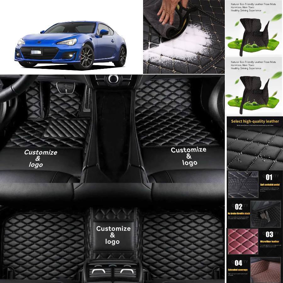 Subaru BRZ Waterproof Anti-Slip Luxury Car Floor Mats Liners